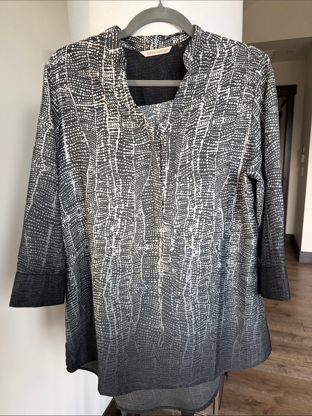 Coldwater creek grey blouse size M